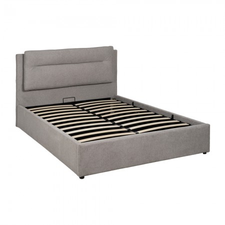 Feuilles pliantes Canapé avec tête bande Gris 164 x 110 x 214 cm