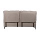 Canapé-Bett mit beige Polster-Kopfteil 163 x 93 x 215 cm