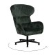 Fauteuil pivotant avec bras vert 78 x 104,5 x 84,5 cm