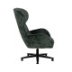 Sillón giratorio con brazos tapizado Verde 78 x 104,5 x 84,5 cm