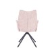 Stuhl mit Schwenkarmen Ander gepolstert in pink 日本 fanmuebles