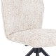 Silla giratoria Eneas tapizado Beige 48 x 93 x 62 cm