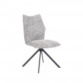 Silla giratoria Eneas tapizado Gris 48 x 93 x 62 cm