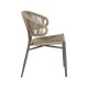 SILLA NATURAL-GRIS PE-ALUMINIO EXTERIOR 56 X 58 X 89 CM