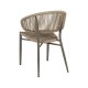 SILLA NATURAL-GRIS PE-ALUMINIO EXTERIOR 56 X 58 X 89 CM