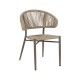 SILLA NATURAL-GRIS PE-ALUMINIO EXTERIOR 56 X 58 X 89 CM