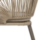 SILLA NATURAL-GRIS PE-ACERO EXTERIOR 58 X 58 X 77,50 CM