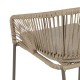 SILLA NATURAL-GRIS PE-ACERO EXTERIOR 58 X 58 X 77,50 CM