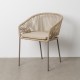 SILLA NATURAL-GRIS PE-ACERO EXTERIOR 58 X 58 X 77,50 CM