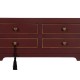 Konsole "East" Fliese DM und Tannenholz mit goldenen Details 85 x 26 x 85 cm
