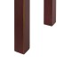 Console "East" DM DM et FIR Bois avec Détails dorés 85 x 26 x 85 cm