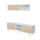 Stanza completa Zaiken Plus Bianco Bianco - Roble Canadian | Design nordico e funzionale