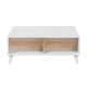 Salón completo Zaiken Plus Blanco Brillo - Roble Canadian | Diseño nórdico y funcional