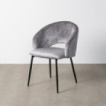 SILLA GRIS TEJIDO-METAL CONTRACT 58 X 60 X 80,50 CM