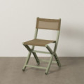 SILLA PLEGABLE VERDE POLIPROPILENO 45 X 55 X 83 CM