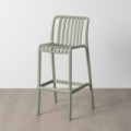 Banco de Exterior Monobloco Polipropileno Verde com Apoio para Pés 51x102x50 cm