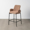 Taburete medio bar tapizado Nantes Rosa 48,5 x 95 x 48,5 cm