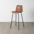 Taburete alto bar PU Lyon Marrón 45 x 81 x 47 cm