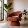 Sillón tapizado vintage tapizado Teja 71 x 72 x 68 cm