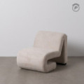 Sillón diseño moderno tapizado Beige 60x 63 x 90 cm