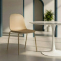 Silla de polipropileno tapizada Verde 46 x 85 x 51 cm