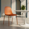 Silla de Comedor Teja PP Metal 46x85x51 cm