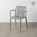 Silla apilable con brazos exterior polipropileno Verde 53 x 77,5 x 50 cm