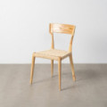 Silla de madera de fresno Natural - Beige 46 x 81 x 50 cm