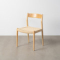 Silla de madera de fresno Natural 53 x 82 x 55 cm