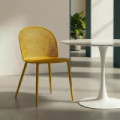 Silla de jardín o terraza Polipropileno tapizado Amarillo 51 x 80 x 46 cm
