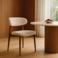 Silla tapizada Laredo Beige 53 x 76,5 x 51 cm