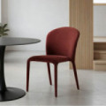 Silla apilable tapizada Suave Burdeos 50 x 82 x 61 cm