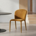 Silla apilable tapizada Suave Mostaza 50 x 82 x 61 cm