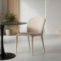 Silla apilable tapizada Suave Gris 50 x 82 x 61 cm