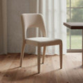 Silla apilable tapizada Gris 47 x 87 x 61 cm