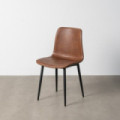 Silla tapizada PU Lyon Marrón 45 x 81 x 47 cm