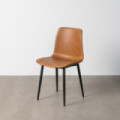 Silla tapizada PU Lyon Camel 45 x 81 x 47 cm