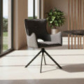 Silla tapizada Gris 58,5 x 86,5 x 60 cm