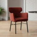 Silla con brazos tapizada Burdeos 59,5 x 86 x 62,8