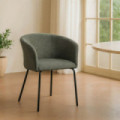 Silla tapizada verde 61 x 77,5 x 56 cm