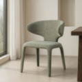 Silla de salón tapizada jaspeado Verde 58 x 81 x 60 cm