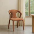 Silla de salón tapizada jaspeado Marrón 52,5 x 79 x 59 cm