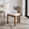 Silla Girona tapizado repelente al agua Beige 50 x 81 x 47 cm
