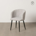 Silla de salón compacta Gris Setúbal 53 x 77 x 53 cm