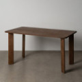 Mesa de comedor fija en madera de mango Marrón 145 x 75 x 80 cm