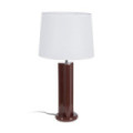 Lámpara de mesa decorativa en DM lacado Granate 37,5 x 70 x 37,5 cm