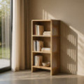 Estantería de madera de Teca Bellamonte Natural 54 x 116 x 35 cm