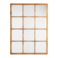 Espejo de madera ventana cuadros Natural 90 x 120 x 3 cm