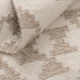 Alfombra de lana y algodón mullida Blanco - Natural 160 x 260 cm
