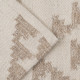 Alfombra de lana y algodón mullida Blanco - Natural 160 x 260 cm